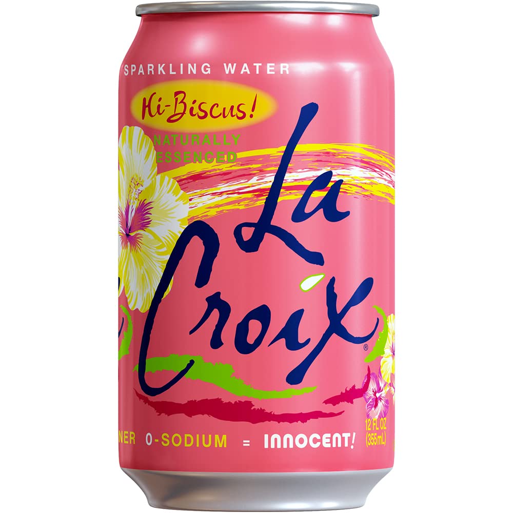 LaCroix Sparkling Water, Hi-Biscus Flavor, 12 Fl Oz, Pack of 12