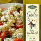 Mantova Garlic Extra Virgin Olive Oil (EVOO), Cold-Pressed, Imported from Italy. Topping for salad, vegetables, pasta salad. Per