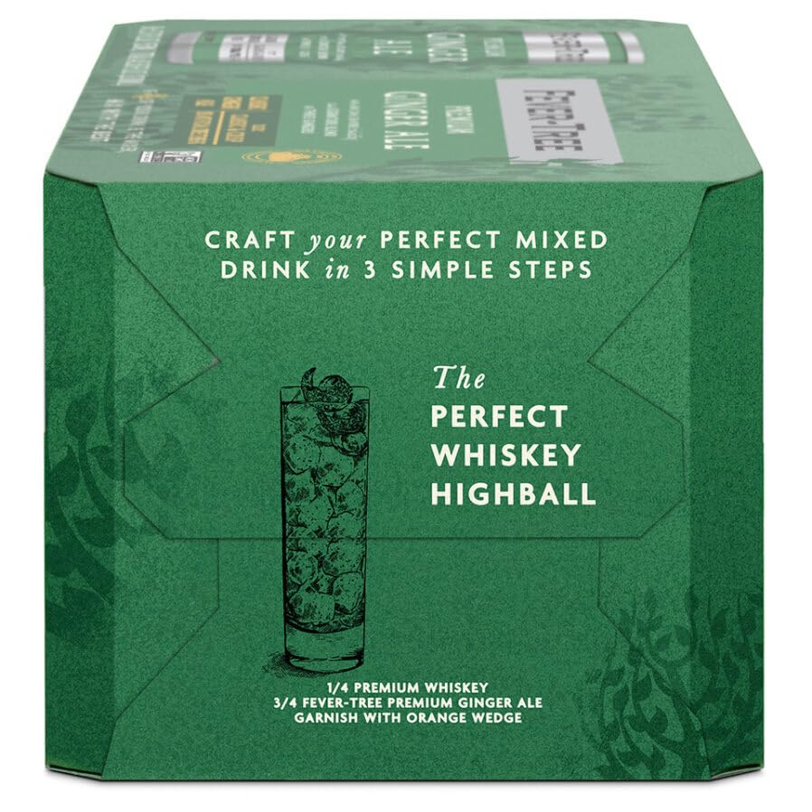 Fever-Tree Ginger Ale Premium Mixer - Naturally Sourced - 5.1 Fl Oz Cans - Pack of 8