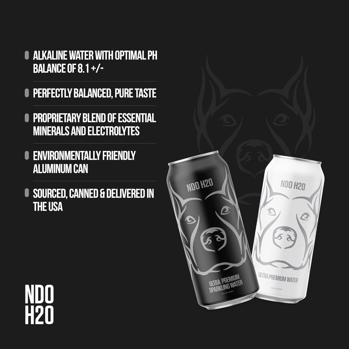 No Days Off Premium Water (Still), 12 Pack - 16 Fl Oz/Can, 5.68L Total, Reverse Osmosis Canned Alkaline Water With Essential Min