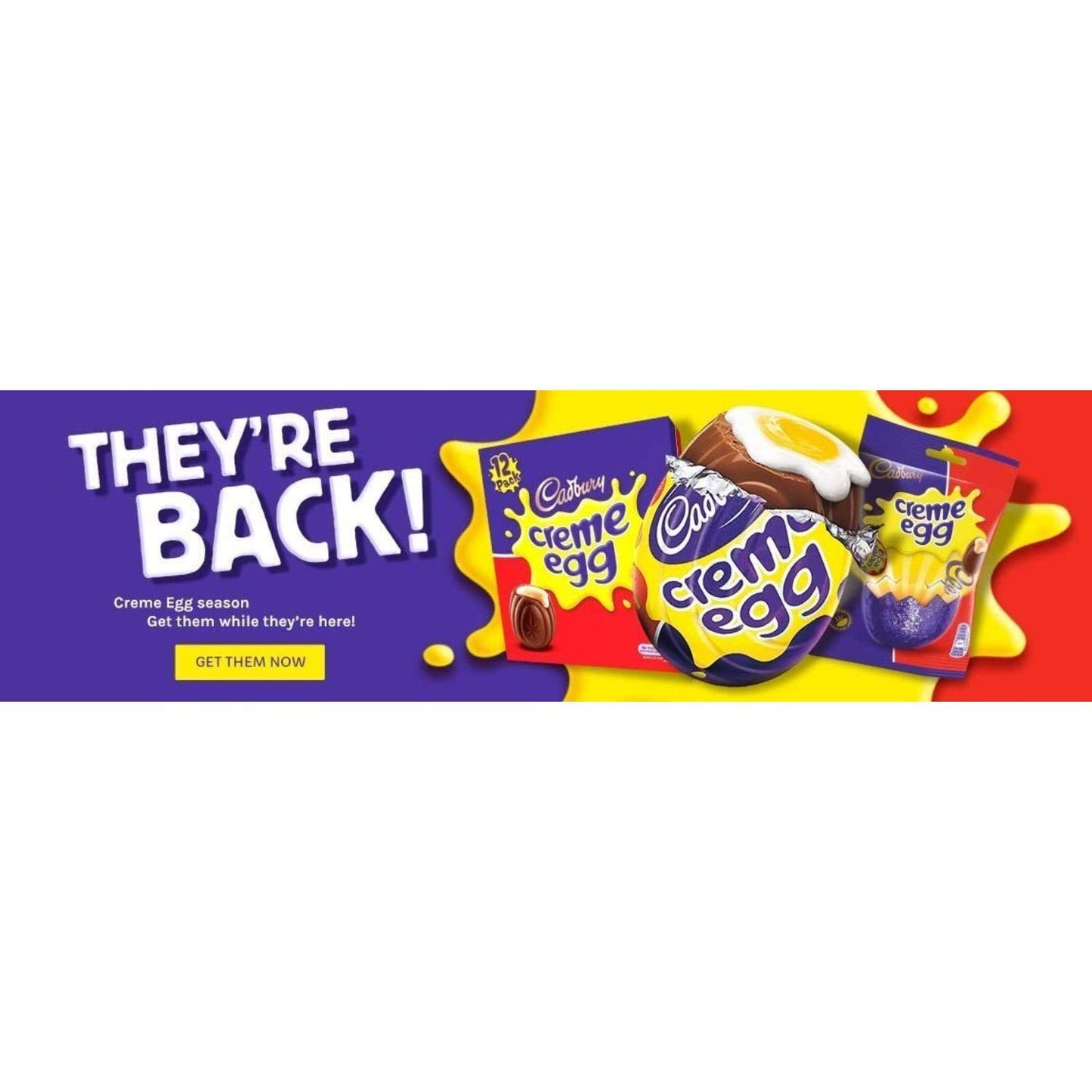 Cadbury Creme Eggs Imported From The Uk (Pack Of 1)