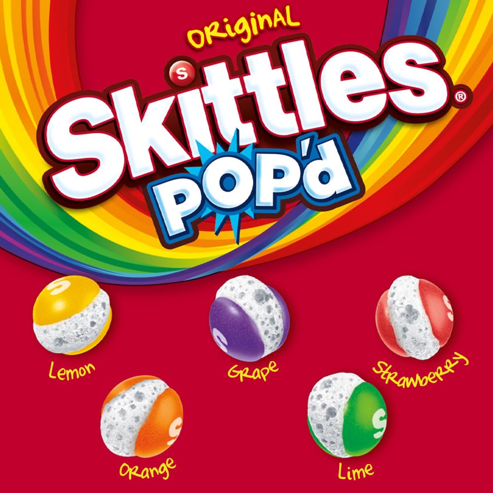 Skittles Freeze Dried Candy, Fruity Flavor, 5.5 Oz Resealable Bag