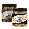 THE EDIBLES Combo Pack of Dried Apricot | Khumani 250 gms & Dried Afghani Figs| Anjeer 250 gms Total 500 Gms_Packing May Vary