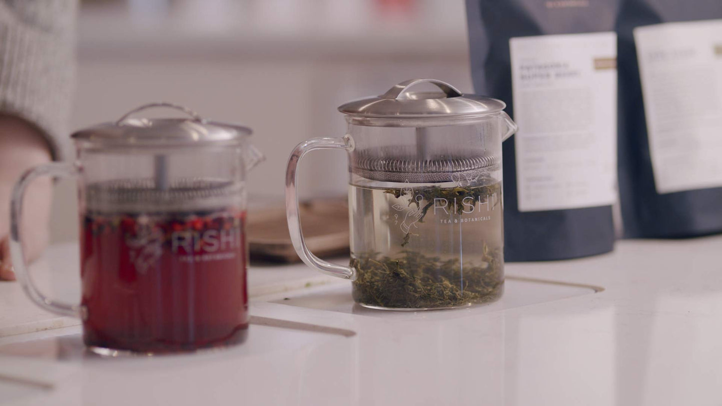 Rishi Tea Peppermint Herbal Tea - Organic, Caffeine-Free, 8.81 Ounces, Loose Leaf, 60+ Servings
