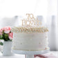 70 Years Loved Crystal Cake Topper For 70 Years Birthday Or 70Th Wedding Anniversary Rhinestone Metal Party Decoration Gold