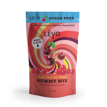 LEVO Gummy Mix - Sugar Free Tart Cherry - Makes 64 Gummies - 6.3 Ounce Pack