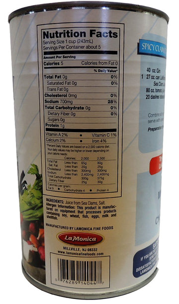 La Monica Clam Juice - 46 Fl Oz