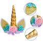 Unicorn Cake Topper With Eyelashes And 24 Pieces Double Sided Unicorn Cupcake Toppers Set For Birthday Party Supplies, Wedding,