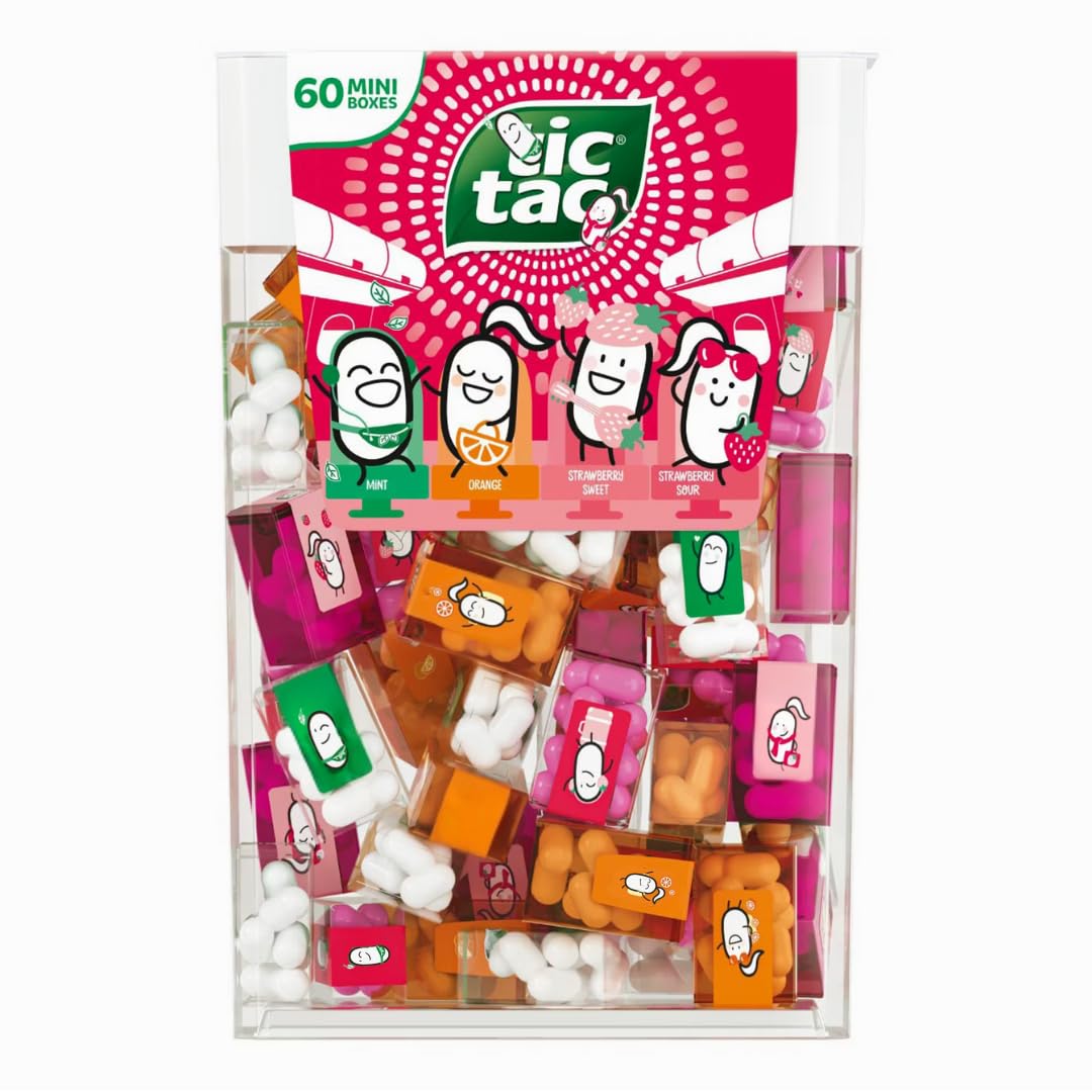 Avama Mini Travel Packs Variety - Mint, Orange, Sweet & Sour Strawberry - 60 Count


