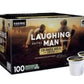 Laughing Man Dark Roast Coffee K-Cups, 100 Count, Colombia Huila, Pack of 1
