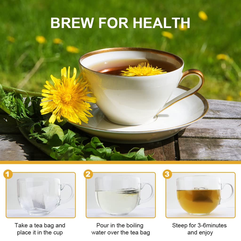 iMATCHME Dandelion Leaf & Root Tea, Caffeine Free, 40 Bags, 80g, Digestion and Immune Support