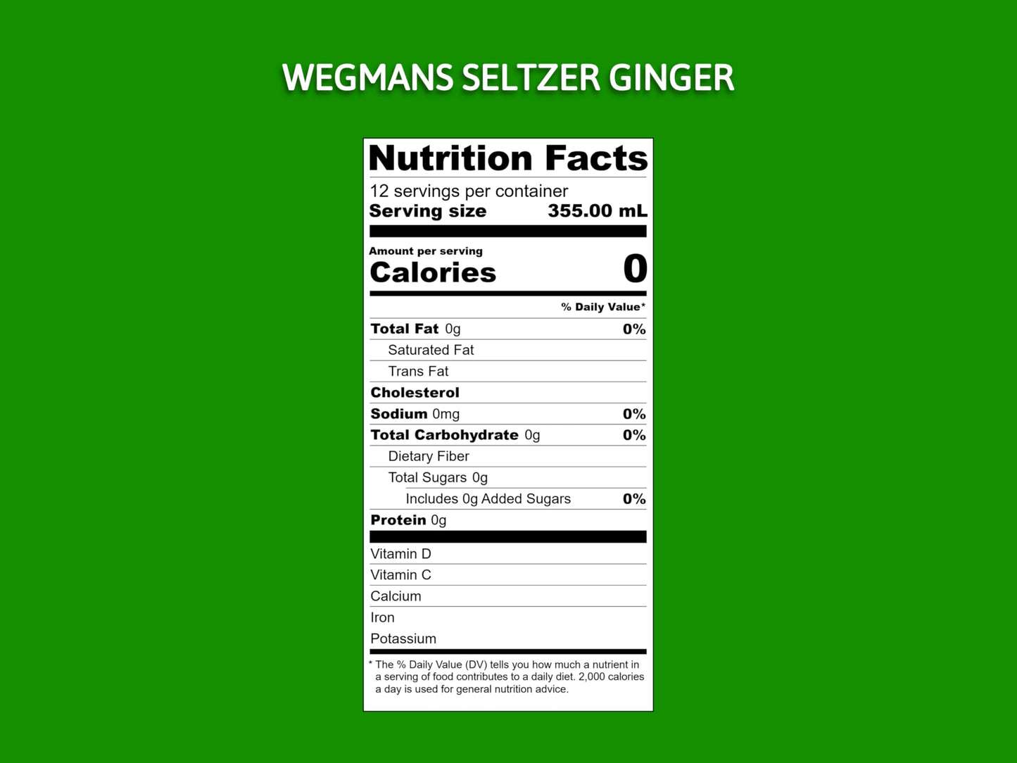 Wegmans Sparkling Water, Natural Mineral Drink, Sugar Free, Flavored Carbonated Beverage With Vitamins & Antioxidants, 0 Calorie