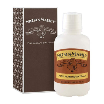 Nielsen-Massey Pure Almond Extract, 18 Fl Oz Bottle, Ideal for Baking and Cooking