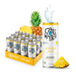 CALIWATER Organic Cactus Water, Pineapple Flavor, 12 Fl Oz (Pack of 12), 5g Sugar, 35 Calories, Plant-Based Hydration