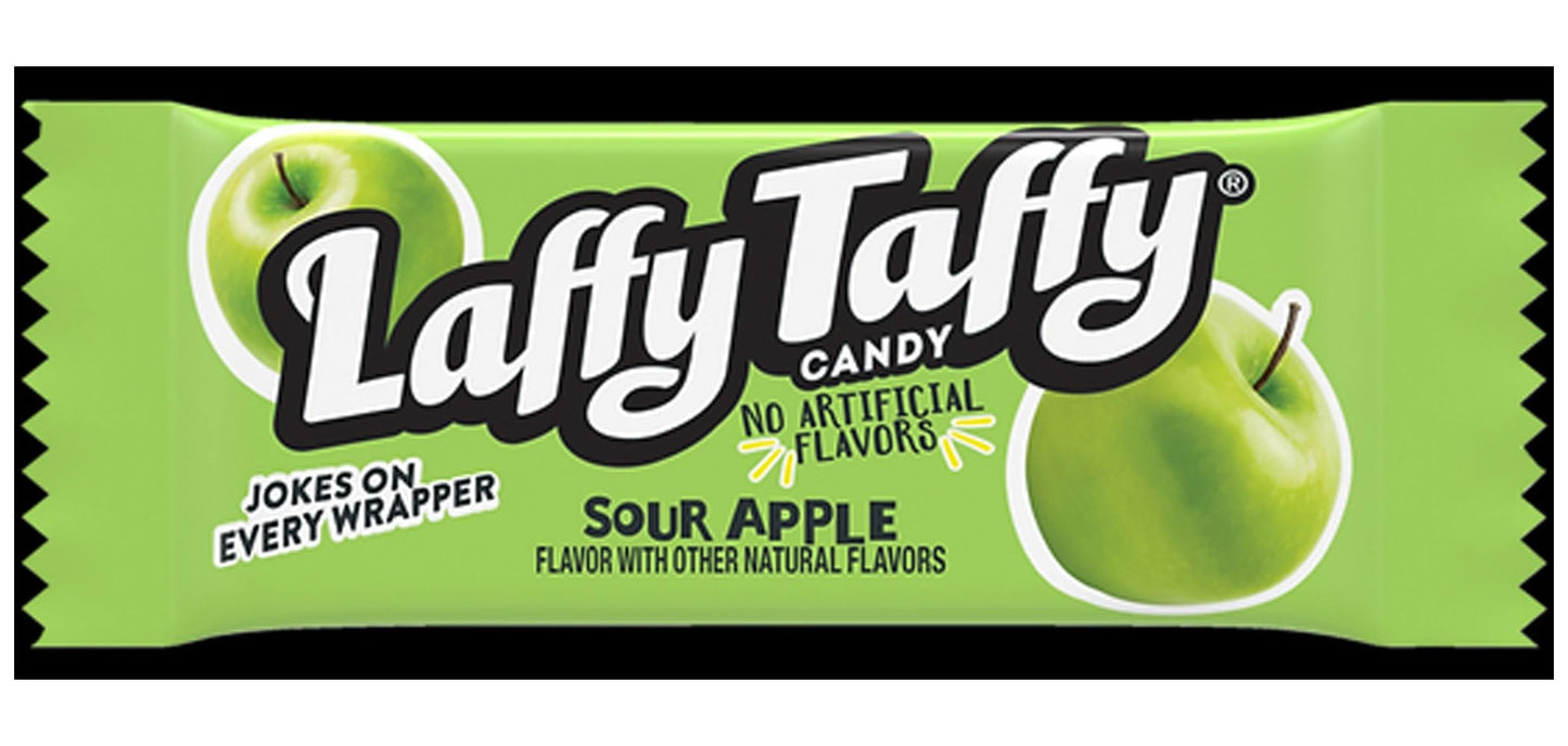 Laffy Taffy Chewy, Tangy, And Tasty Mini Taffy Wrapped Bars In Bulk - (1 Pound) (Sour Apple)(Green Apple)