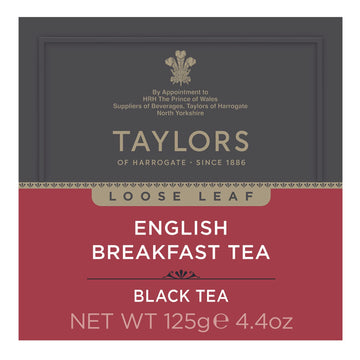 Taylors Of Harrogate English Breakfast Loose Leaf, 4.41 Ounce Carton (Pack Of 6)