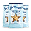 Yo Mamas Foods High Protein High Fiber Elbow Pasta | (3) 10.6 Ounce Bags. | Plant Based, Low Glycemic, and Gluten Free with Cle