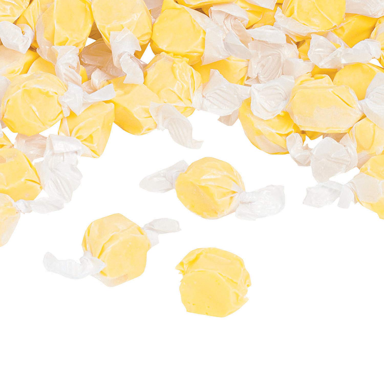 Salt Water Taffy, Nostalgic Chewy Candy, 193 Pieces, Candy Buffet, Party Supplies (Yellow)