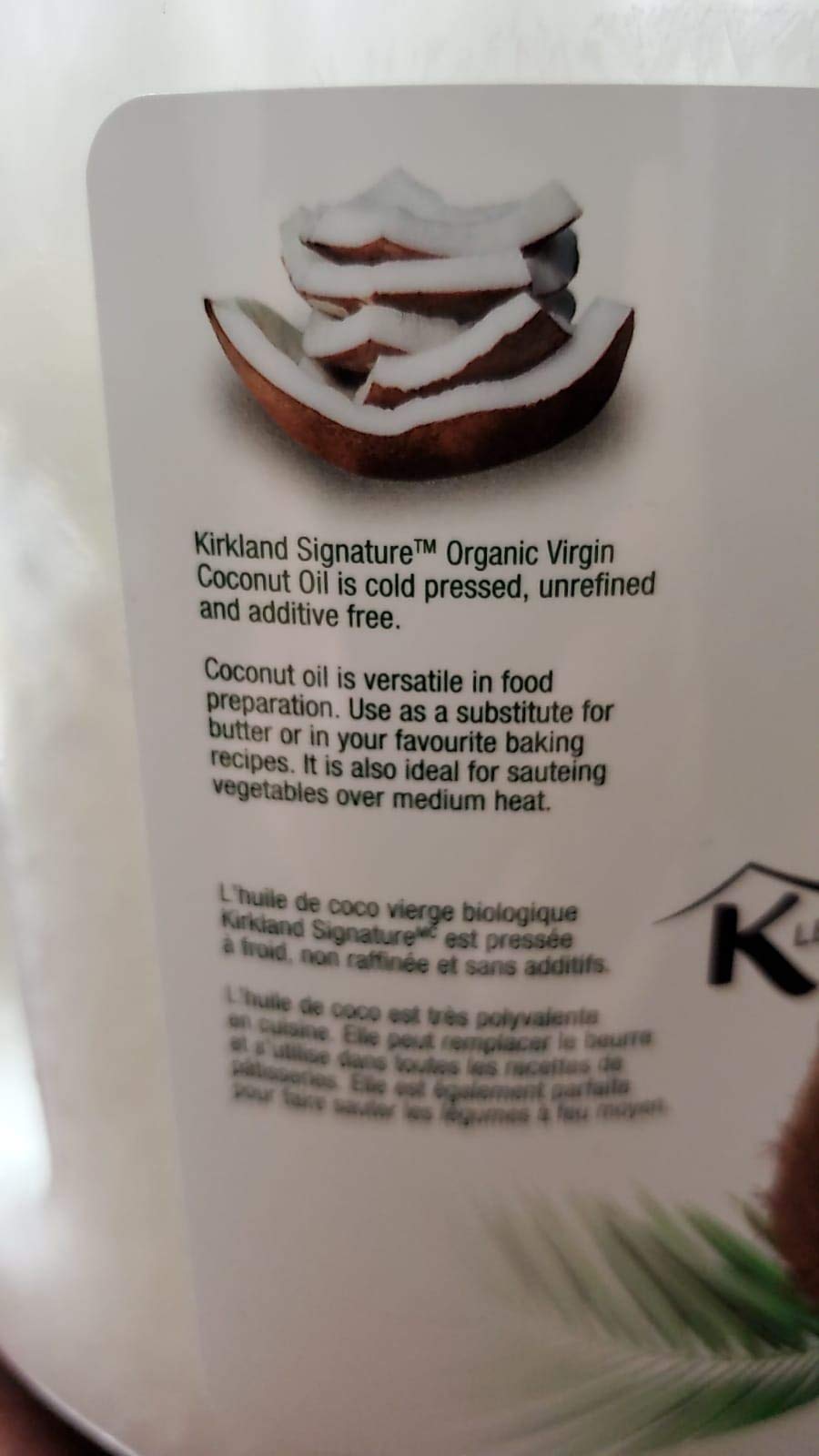 Kirkland Signature Organic Virgin Coconut Oil, Cold Pressed & Unrefined, 84 Fl Oz - Pure, Natural Cooking Oil