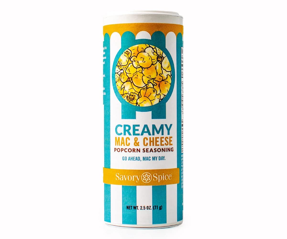 Savory Spice Creamy Mac & Cheese Popcorn Seasoning - Gourmet Cheese Flavored Powder for Popcorn | Mac & Cheese Popcorn Salt (2.5