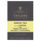Taylors Of Harrogate Green Tea With Lemon, 20 Count (Pack Of 6)