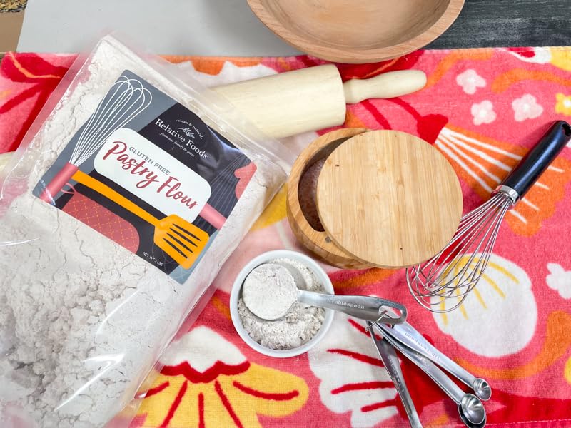 Relative Foods Gluten Free Pastry Flour - Unique Blend of Teff & Chickpea - 48oz