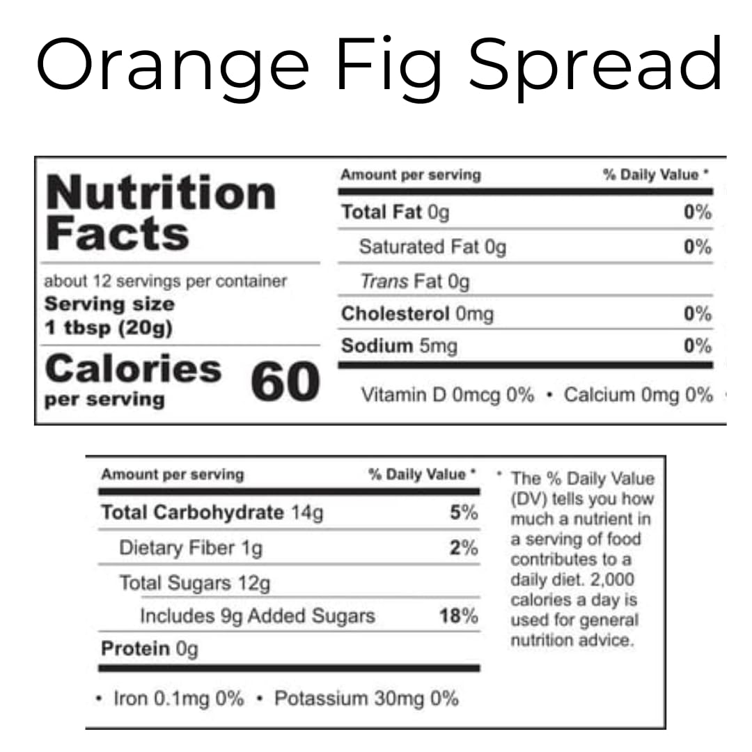 Divina Orange Fig Spread Jam, 9 Ounces (2-Pack)