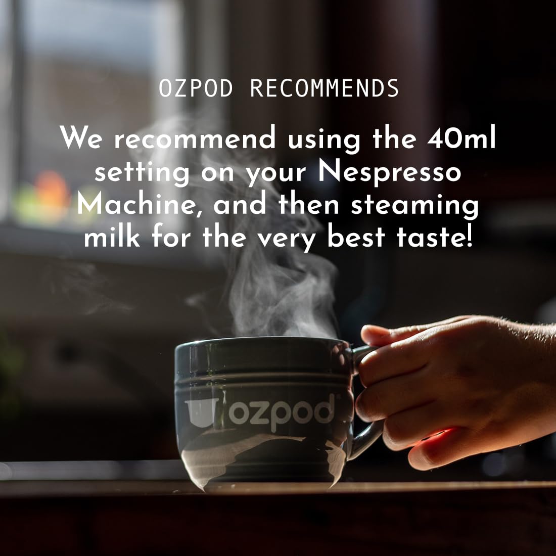 OzPod Matcha Green Tea Pods, Compatible with Nespresso Original, 100% Compostable, 15 Count