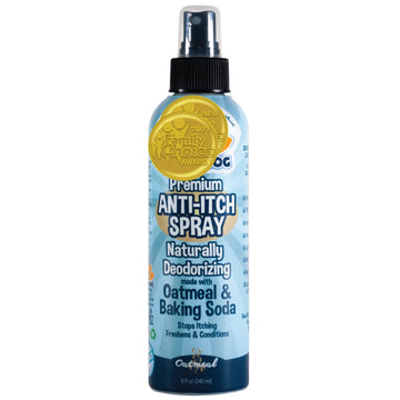 Anti Itch Oatmeal Spray For Dogs And Cats  100 Natural Soothing Relief For Dry, Itchy, Bitten Or Allergy Damaged Skin Treatment