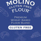 Molino Flour Gluten Free All Purpose Flour, 17.6 oz (Pack of 4) - Ideal for Baking and Cooking, Made with Wheat Starch