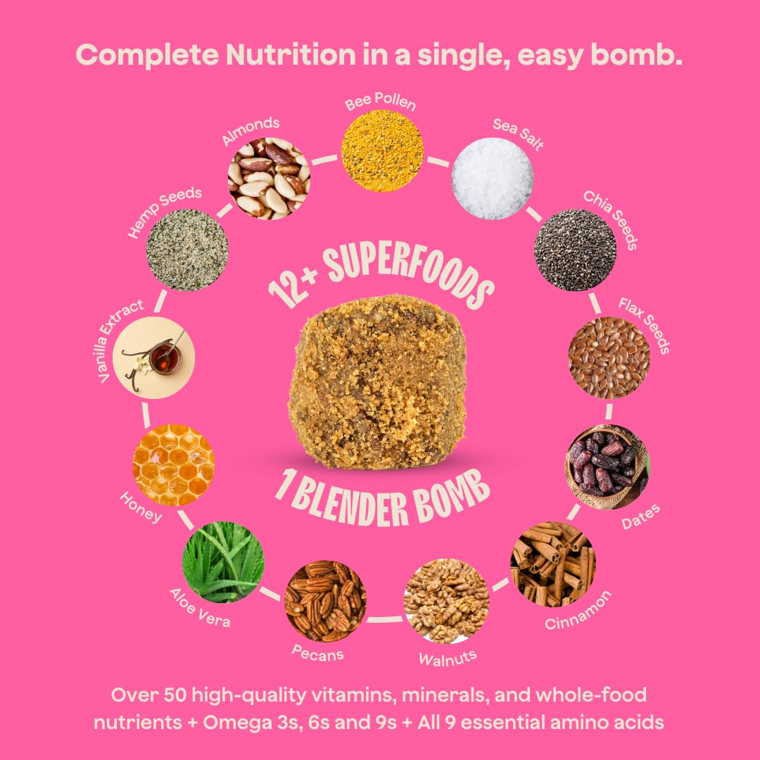 Blender  s Superfood Smoothie Mix with Chia, Hemp, Flax Seeds - 10 Pack, Gluten Free, High Fiber, 1 Ounce Each
