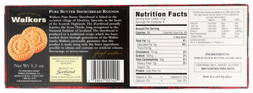 Walkers Classic Shortbread Rounds - 5.3 Oz - 2 Pack