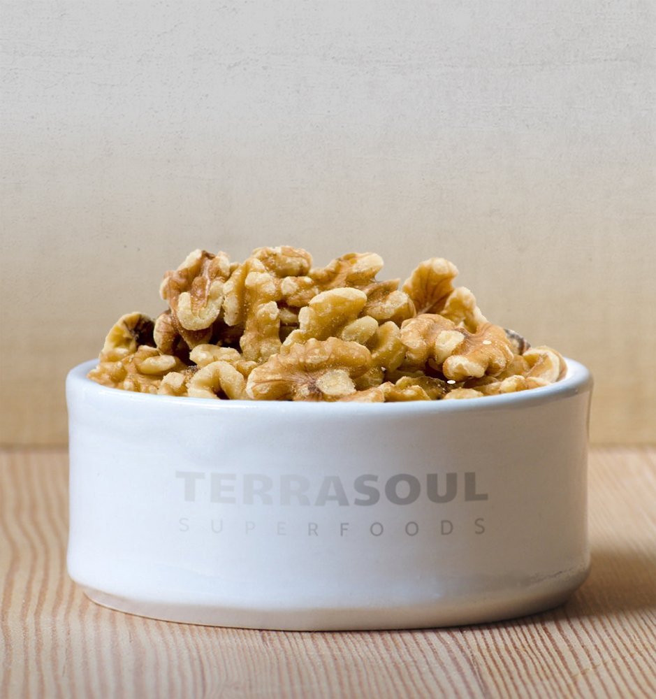 Terrasoul Superfoods Organic Raw Walnuts, Chandler Variety, 1 Lb (Pack of 3)