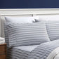 Nautica - Percale Collection - Bed Sheet Set - 100 Cotton, Crisp  Cool, Lightweight  Moisture-Wicking Bedding, Full, Coleridge C
