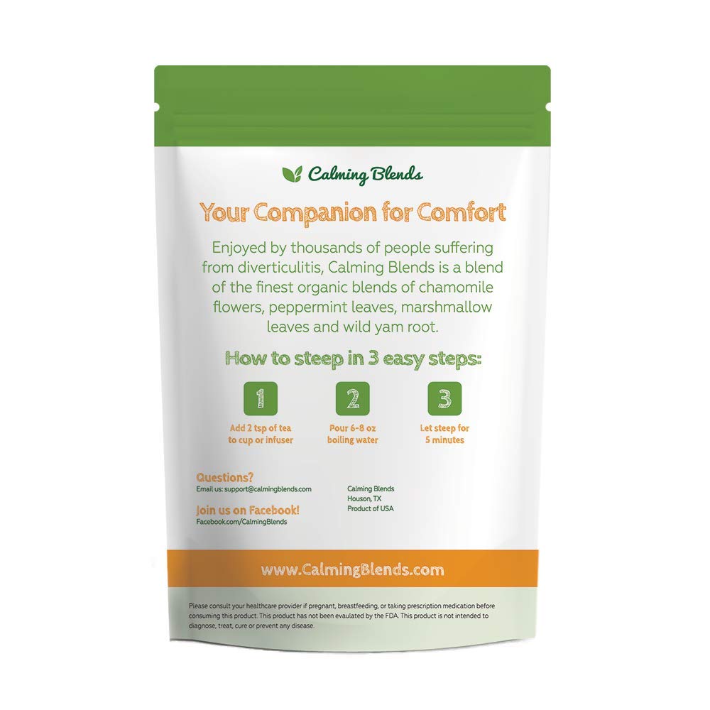 Calming Blends Tea Bundle Pack | Diverticulitis Tea, Morning Comfort Tea, Probiotic, Infuser | Supports Complete Digestive Healt
