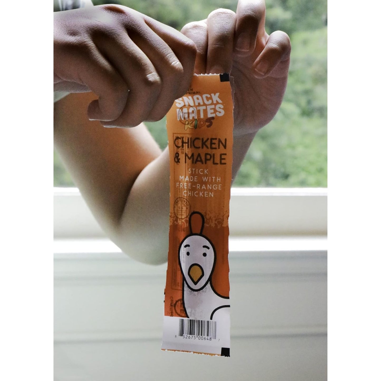 The New Primal Chicken & Maple Snack Mates, Gluten Free, Low Sugar, High Protein Jerky Sticks, 15 Count