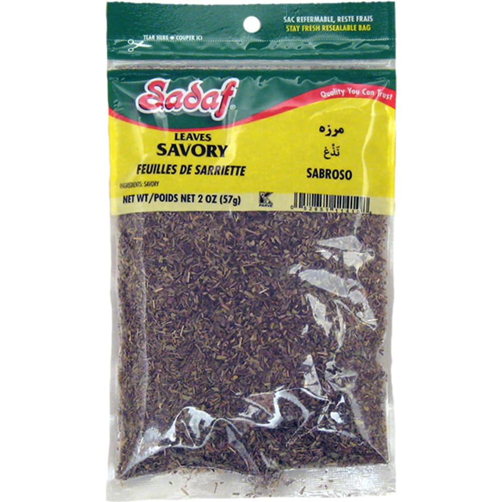 Sadaf Savory Leaves - Dried Savory Leaves for Cooking and Food Seasoning - Aromatic and Flavorful Herb - Savory Seasoning - Kosh