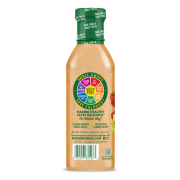 Walden Farms Buffalo Ranch Dressing For Salad, Dip, Chicken, And Fresh Foods, 12 Oz. Bottle, Calorie, Gluten, And Fat Free, Vega