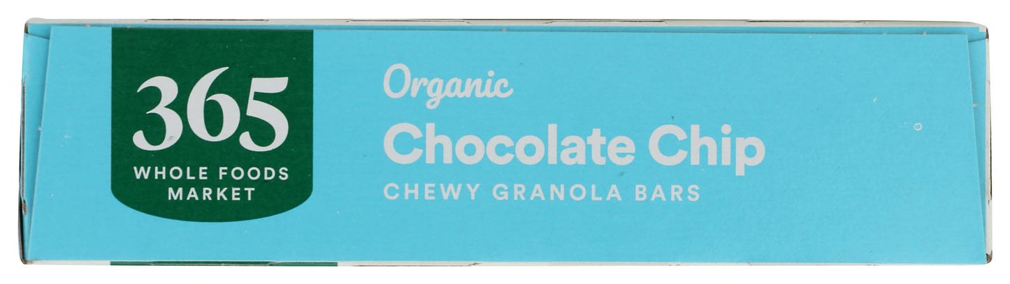 365 by Whole Foods Market Organic Chocolate Chip Chewy Granola Bars, 8 Count, Brown