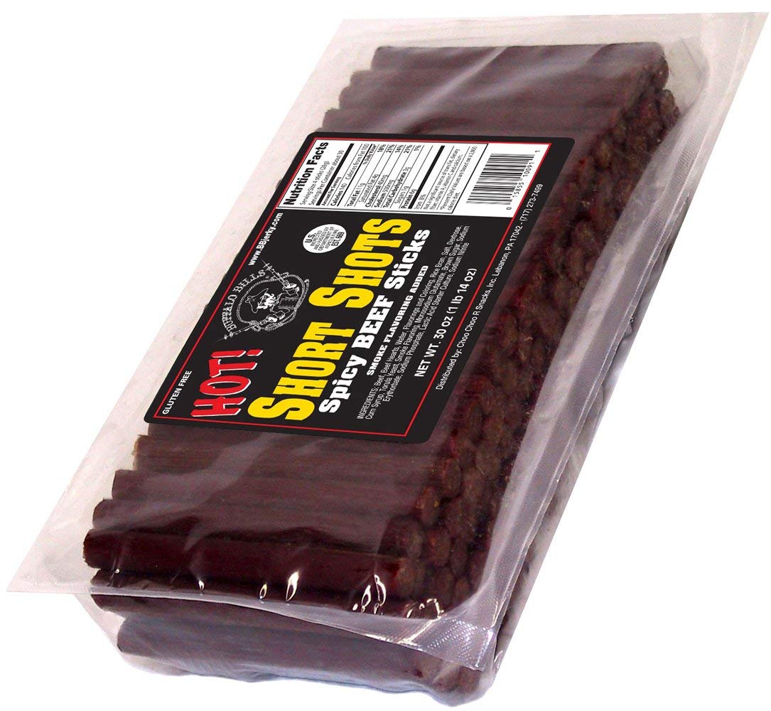 Buffalo Bills Hot Short Shots (120 Hot And Spicy 3.5    Beef Sticks Per 30Oz Bag)