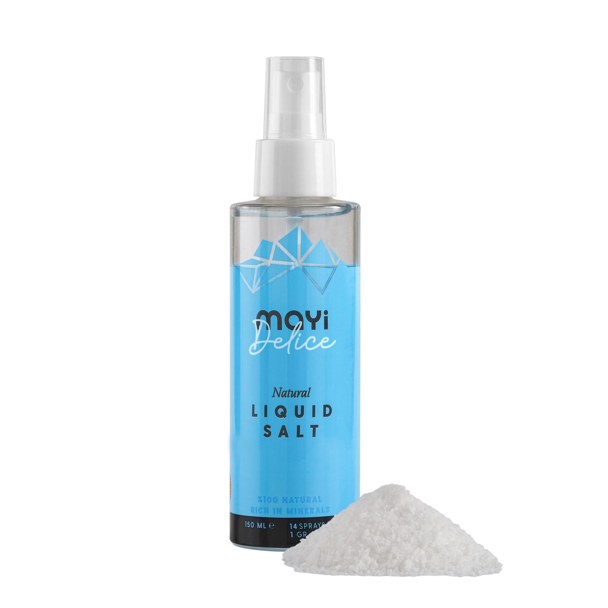 5.07 Oz Mayi Natural Liquid Spring Salt - Pure & Unrefined, Low Sodium, 84 Essential Minerals, Kosher Certified, 100% Clean - Id