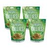 Fresh Gourmet Crispy Dillies, Pickle Flavored Fried Cucumbers 3.5 Ounce (Pack of 4)