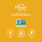 Moshi Sparkling Water - Asian Pear & Ginger - Carbonated Drink with Real Fruit Juice - Low Calorie - 12 Pack