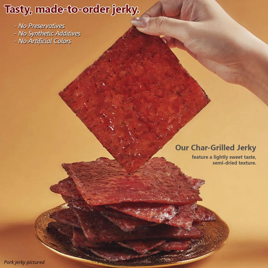 Singapores Famous Street Snack - Fire-Grilled Bacon Jerky  Grilled Fresh & Shipped Same Day  L.A. Times Handmade Gift Winner (8