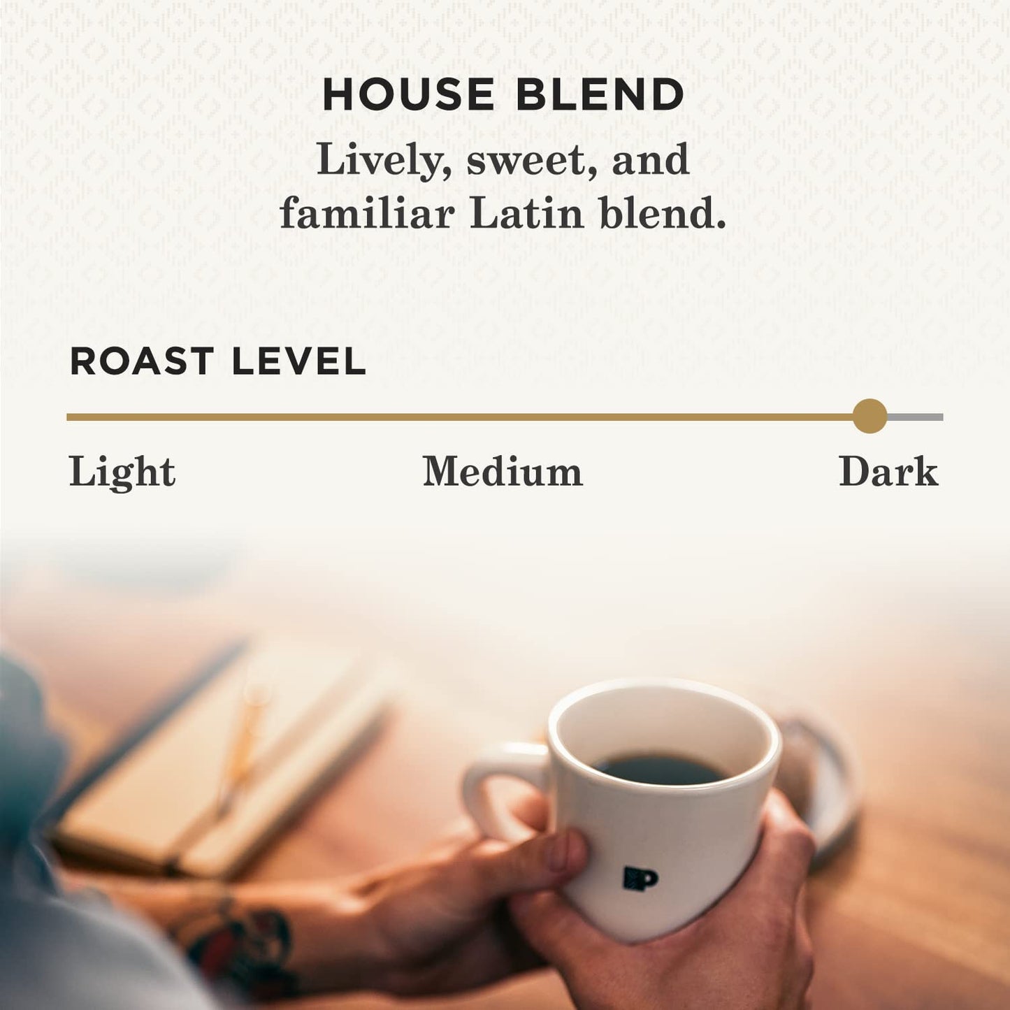 Peets Coffee Dark Roast K-Cup Pods - House Blend 60 Count - 6 Boxes of 10 Pods