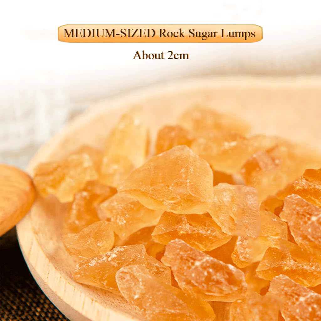 Mkostlich Medium-Sized Yellow Rock Sugar, Rock Sugar For Pho, 10.56Oz/300G ???