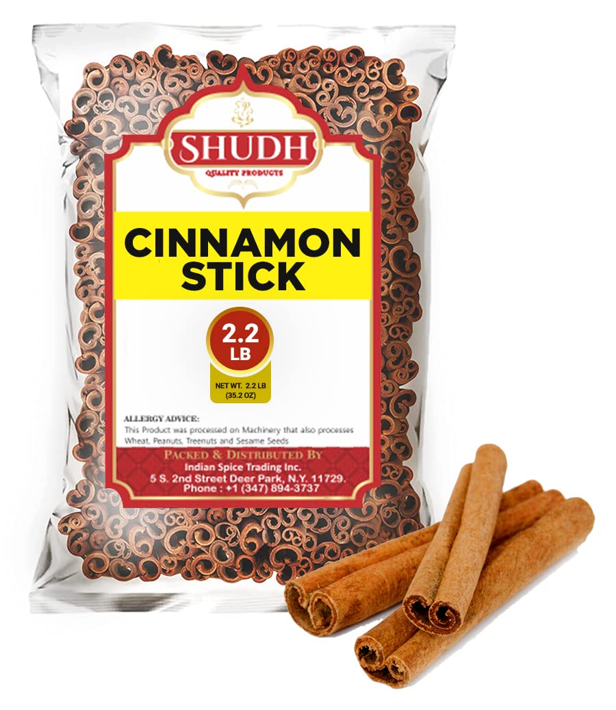 Cinnamon Sticks 35.2 Oz | 2.2 Lb | ~170-200 Sticks | Cassia Cinnamon | Great For Coffee, Tea, Baking & Oatmeal | 2-3/4'' Length