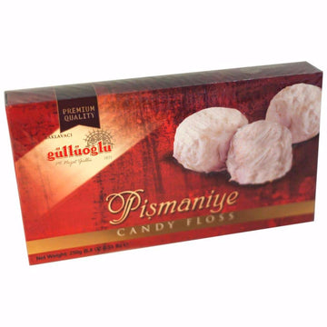 Gulluoglu Candy Floss-Turkish Cotton Candy (Plain), 8.8Oz - 250G (Pack Of 1), Daily Fresh Shipment From Istanbul/Turkey, Ideal G