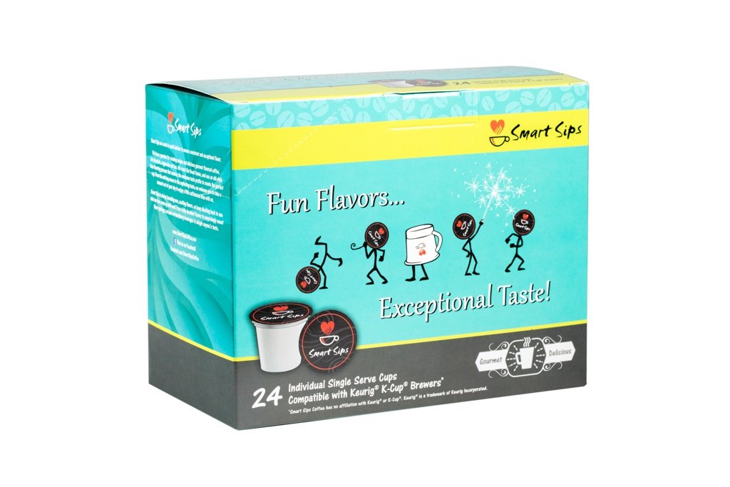 Smart Sips Coffee French Vanilla Cappuccino Pods, Compatible with Keurig K-Cup malt-inspired, 24 Count
