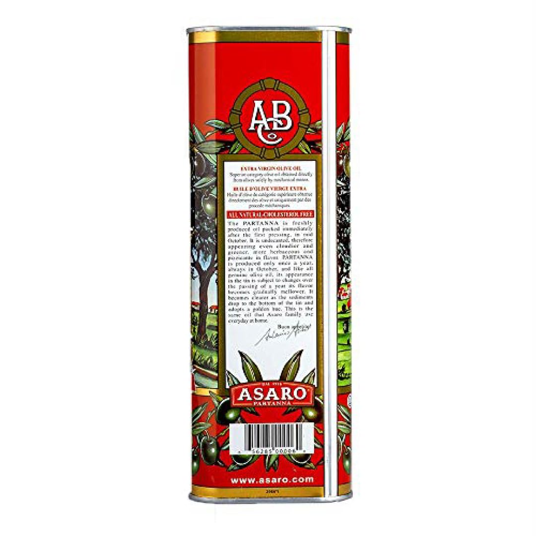 Partanna Extra Virgin Olive Oil - Monovarietal, First Cold Pressed - 101 fl oz Tin - Authentic Italian from Sicily